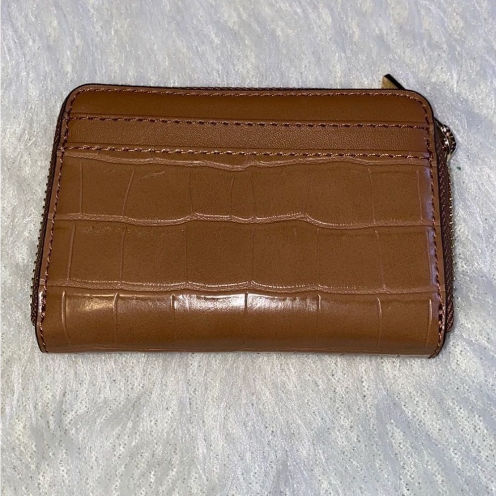 Michael Kors Brown Croc-Embossed Wallet - Picture 3 of 6